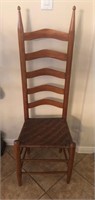 Ladder Back Side Chair w/Woven Seat