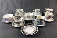 Assortment of Cups and Saucers