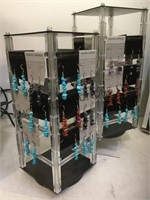 ROTATING EARRING DISPLAYS  W/26 PAIRS OF EARRINGS