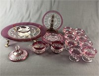 Collection of Cranberry Glassware