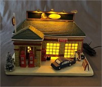 Coca Cola Service Station Lighted Figurine