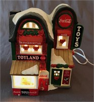 Coca Cola Toyland Lighted Holiday Figurine