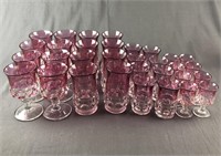 Collection of Cranberry Glassware