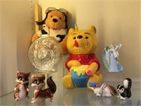 PORCELAIN ANIMALS , WINNIE THE POOH COOKIE JAR