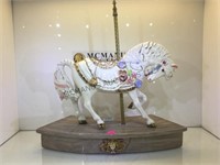 Italian porcelain carousel horse on stand approx.
