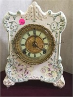 Antique Ansonia clock in Cherokee porcelain body