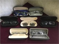 Lot of 7 pairs of glasses incl. Harley Davidson,