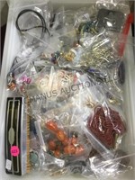 Large lot of assorted costume jewelry and more