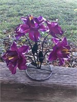 Small 5 Purple Flower Stand