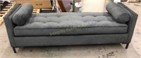 Velvet chaise Lounge with Pillows $492 Retail
