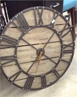 36" Round Decorative Rustic Wall Clock $192 R *see