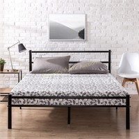 Zinus 12" Metal Platform Bed W/ Headboard $189 Qu