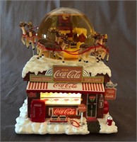 Coca Cola Snow Globe Lighted Holiday Figurine