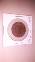 1913 one cent Canadian coin