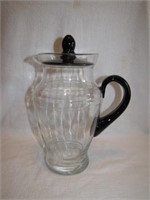 Beautiful Paden City Glass Pitcher with lid