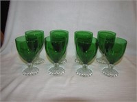 8 Vintage Green with Clear Base Boopie 4&1/2"