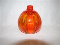 Vintage Ornate Orange Bottle (no stopper)