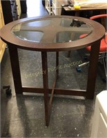 Glass Top Table 3 ft Round 30.5 In. Height