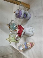 Group of decorative teapots and decorative