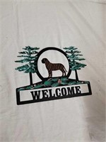 Metal welcome sign 9 x 12