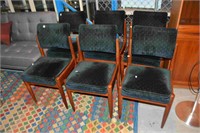 Set of 6 retro teak Parker dining chairs