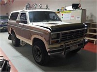 1984 Ford Bronco 30857 As-Is No Guarantee- Red