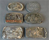 Lot of (6) Belt Buckles