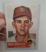 Bill Hunter Topps Ball Card