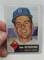 John Rutherford Topps Ball Cards