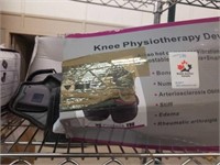 Knee physiotherapy device