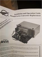 RV converter charger with built-in charger wire