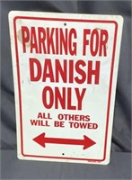 Parking Plastic  Danish Sign