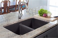 Primo 33" Dual Mount Granite Double Kitchen Sink