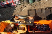 Pair of tool boxes & tools