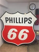 Phillip 66 2 Sided Porcelain Sign