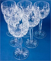 Waterford Crystal Wine Glasses Set of 6