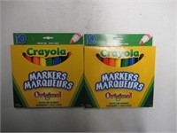 (2) Crayola Original Broad Line Markers
