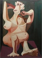 After Pablo Picasso, Portrait of a Nude Oil