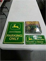 John Deere book, tag and sign