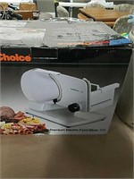 Chefs choice electric food slicer