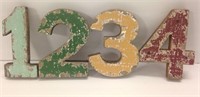 Distressed Wooden Numbers