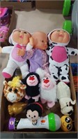 Baby doll lot-Cabbage Patch Cuties cow & Lamb,misc