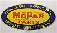 "Mopar Parts" Porcelain Sign