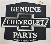 "Genuine Chevrolet Parts" Porcelain Sign