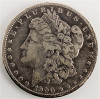 Coin 1900 O/CC Morgan Silver Dollar Very Good