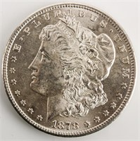Coin 1878-S Morgan Silver Dollar Gem Unc.