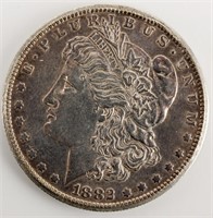 Coin 1882 O/S Morgan Silver Dollar XF*