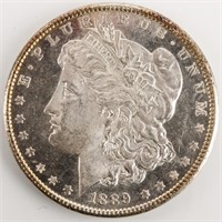 Coin 1889 Morgan Silver Dollar Brilliant Unc DMPL