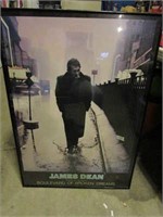 Framed James Dean Poster