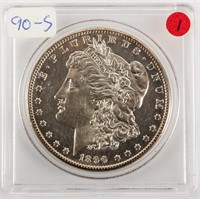 Coin 1890-S Morgan Silver Dollar Uncirculated DMPL